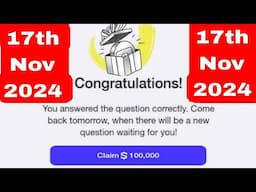 17th November Time Farm Oracle Of Time Answer | Time Farm Daily Combo #timefarm #oracleoftime