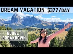 Dream Vacation Budget breakdown | Travel without breaking the bank