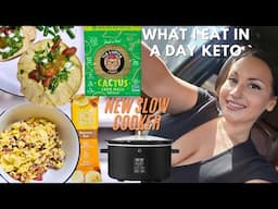 What I Eat In A Day Keto | New Slow Cooker Unboxing