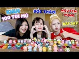 Xé 100 Túi Mù Theo Bốc Thăm Nguyện Vọng Bắt Cặp 🧡Unbox Blind Bag💛 - Vê Vê Channel