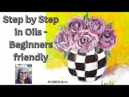 The simplest Oil painting techniques for beginners|Paint and sip |How to paint in oils|palette knife