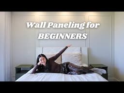 So you want to do WALL PANELLING? Here's an EASY DIY, no saw no nails!