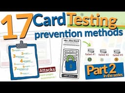 Prevent Carding  & Card Testing Fraud SCAM - 17 ways to prevent Carding & Card Testing