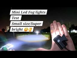 Mini Driving Led Fog Lights wiring and testing 👌