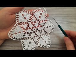 Super Idea 🥰 Stunning Flower Crochet Pattern 🌸 Free Tutorial for Beginners!