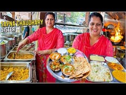 Haryana ki Sherni ka Lahori Punjabi Dhaba | Street Food India | Desi Thali