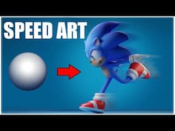 Sculpting Sonic in Blender - Time Lapse