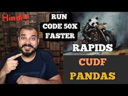 Run Pandas Library 50x Time Faster on Google Colab Using Rapids cuDF - Krish Naik Hindi