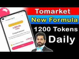 Earn 1200 Tomarket Token Daily New Formula | Tomarket Airdrop Update | Tomarket Listing Date