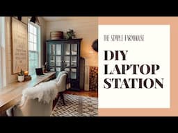 DIY LAPTOP STATION / OFFICE MAKEOVER