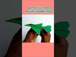 How to make paper rocket #paperplane #paperrocket