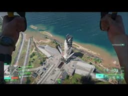 Battlefield 2042 Beta Grappling onto the Rocket Ship