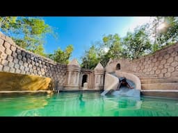 Dig To Build The Greatness Tunnel Water Slide Park into Swimming Pool  House Underground