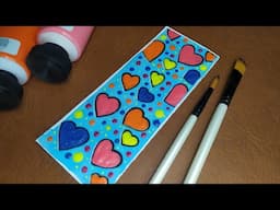 Easy Bookmark Painting For Beginners | Acrylic Bookmarks Painting Ideas-DIY Bookmarks Easy