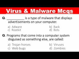 Computer Virus & Malware MCQs | #computer