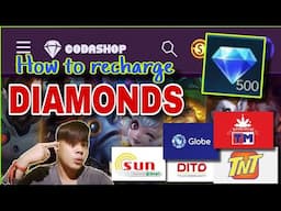 PINAKABAGO! PAANO MAG RECHARGE NG DIAMONDS SA ML GAMIT ANG LOAD TUTORIAL