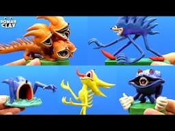 Sonic Sea Eater, Sonic Hydra, Sonic El Gran Maja and Shin Sonic ► Sculpting with Clay