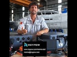 RoyPow supports the Elcano Challenge #ROYPOW #ROYPOWLithiumBattery #boatbuild #aluminiumfabrication