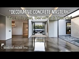 "Mastering Decorative Concrete." | {Techniques, Benefits, and Trends for Civil Engineers}