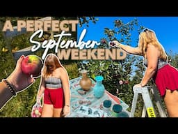 A Perfect September Weekend - *Cozy Fall* Apple Picking Vlog