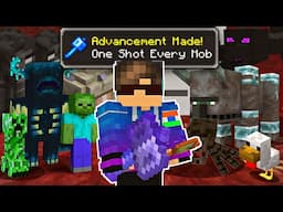 I killed every MOB with the MACE in Minecraft pe || mcpe survival serise