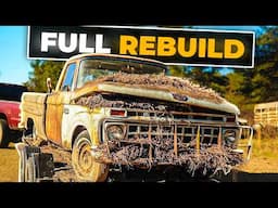 FULL REBUILD: From Grave To Glory | Reviving Buried 1965 Ford F100 | Turnin Rust