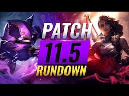 NEW UPDATE: PATCH 11.5 RUNDOWN & CHANGES - Teamfight Tactics