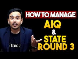 Strategy to manage AIQ and State Counseling Round 3 | #neetcounselling2024 #neet2024