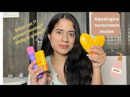 TRIED & TESTED 4 SUNSCREENS FROM AQUALOGICA #aqualogica #sunscreen #skincare