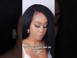 $1 CROCHET HAIR 🚫NO LEAVE OUT #trending #protectivestyle #viralvideo #fyp #viralshorts #crochethair