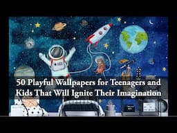 Playful wallpaper designs for Kids Room and Teenagers Room #kidsroom