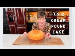 Sour Cream Pound Cake Thanksgiving Holiday Dessert @ourforeverfarm