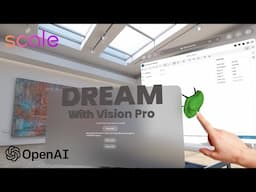 Dream with Apple Vision Pro 🪄 Text-to-3D in VR - Scale AI Generative Hackathon Demo🧑‍💻