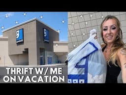 THRIFT WITH ME ON VACATION | CUTE SUMMER TRANSITION OUTFITS