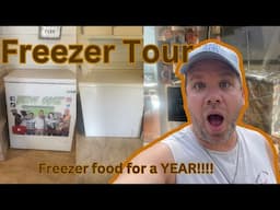 Freezer Tours// frozen food for a whole year!