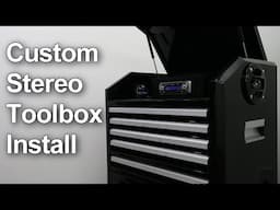 Custom Car Stereo Installation in a Tool Box