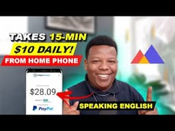 How To Make $10 EVERY HOUR FOR JUST SPEAKING ENGLISH .Make Money Online working Using Your Phone