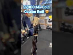 Ever seen a $5,000 14k Gold custom rod before? We’ll take a 6 pack! 🙋🏼‍♂️ #fishing