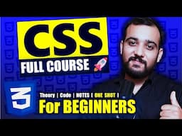 CSS Full Course for Beginners | CSS Tutorial by Coding Wallah 🔥