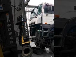 The process of scrapping tank lorry truck #shorts