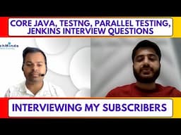 Automation Testing Mock Interview 2 to 4 YOE | Live Interview | Mock SDET Interview by MKT