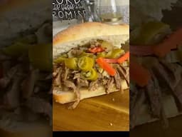 Randomly thinking about Chicago today and this vegan Italian Beef came to mind 🙂‍↕️#italianbeef