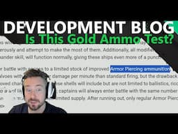 Development Blog - Is This Gold Ammo Testing?