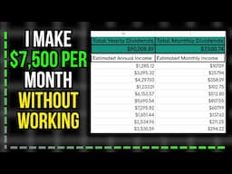 I Make $7,500 Per Month Without Working at age 32 (Dividend Investing)