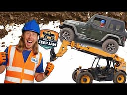 Building an Obstacle Course for Jeep Jam  | Excavator, Construction Equipment and Muddy Jeeps