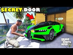 Franklin Opened A SECRET DOOR Outside His House In GTA 5 | SHINCHAN and CHOP