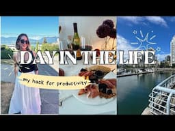 DAY IN THE LIFE | my hack for productivity, our nightly routine, work/life balance