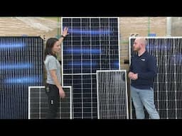 What are the differences in solar panel sizes?