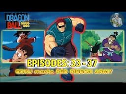 DRAGON BALL series TELUGU Episodes 33 - 37 | GOKU meets RED RIBBON AMRY |Telugu Anime Sensei