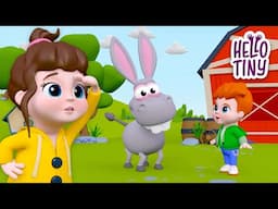 The BEST Farm Animal Sounds Songs 🐑🐥 | Kids Songs and Nursery Rhymes | Hello Tiny